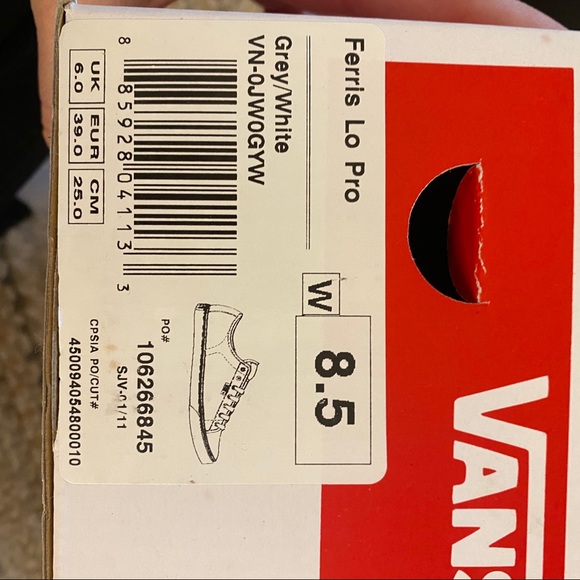 Vans Ferris Lo Pro in Grey/White Size 8.5 Women’s - Picture 6 of 6